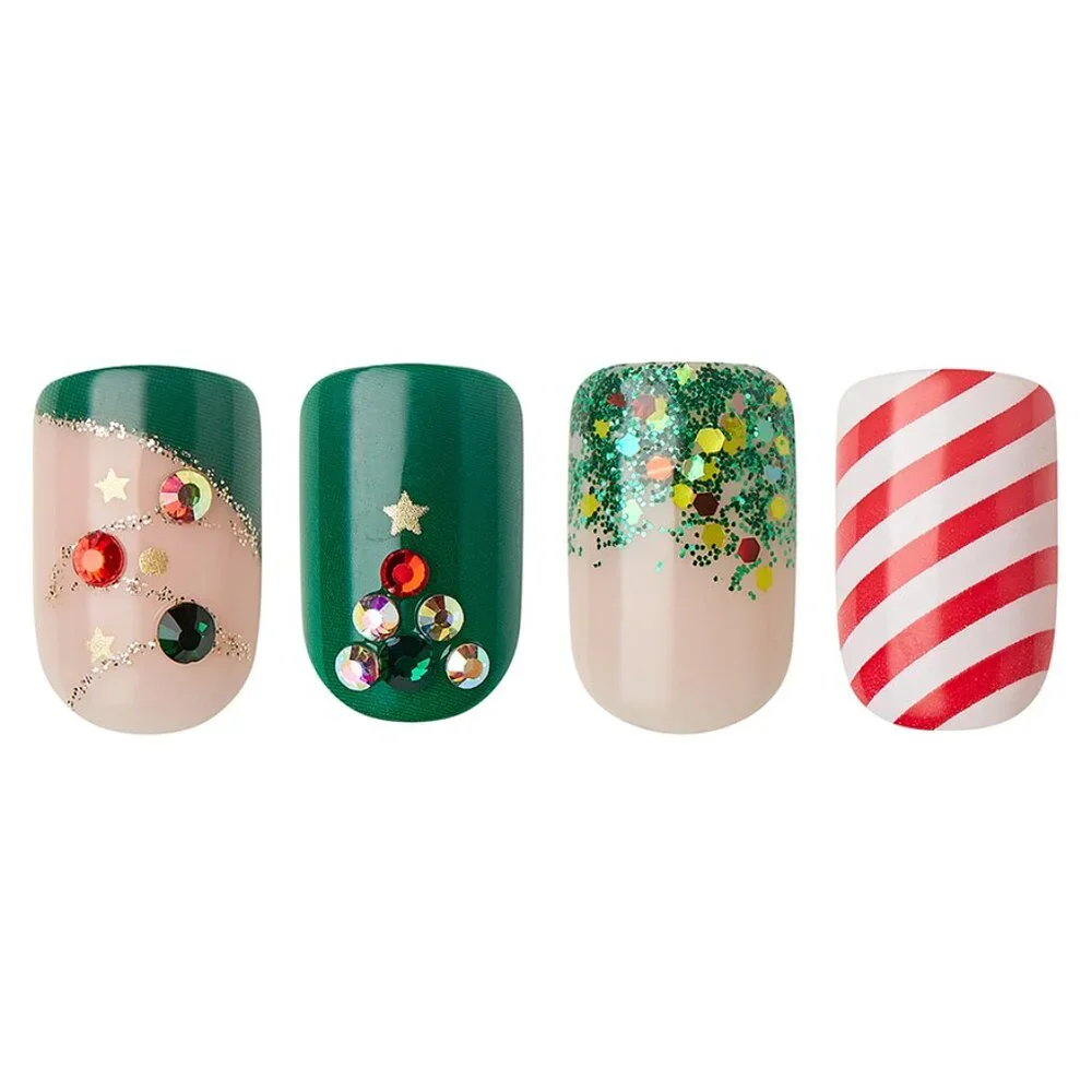 KISS Special Design Limited Edition Nails / Short Length - My Santa Claus